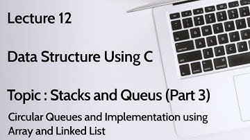 Data Structure using C - Unit IV - Stacks and Queues (Part 3) : Circular Queues