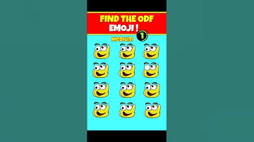 ONLY 1% CAN FIND!🤯| Test your eyes! | #emojichallenge #shorts