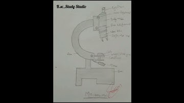 #microscope diagram l how to draw microscope ✨ l #studyshot #shortfeed #viralstudy short