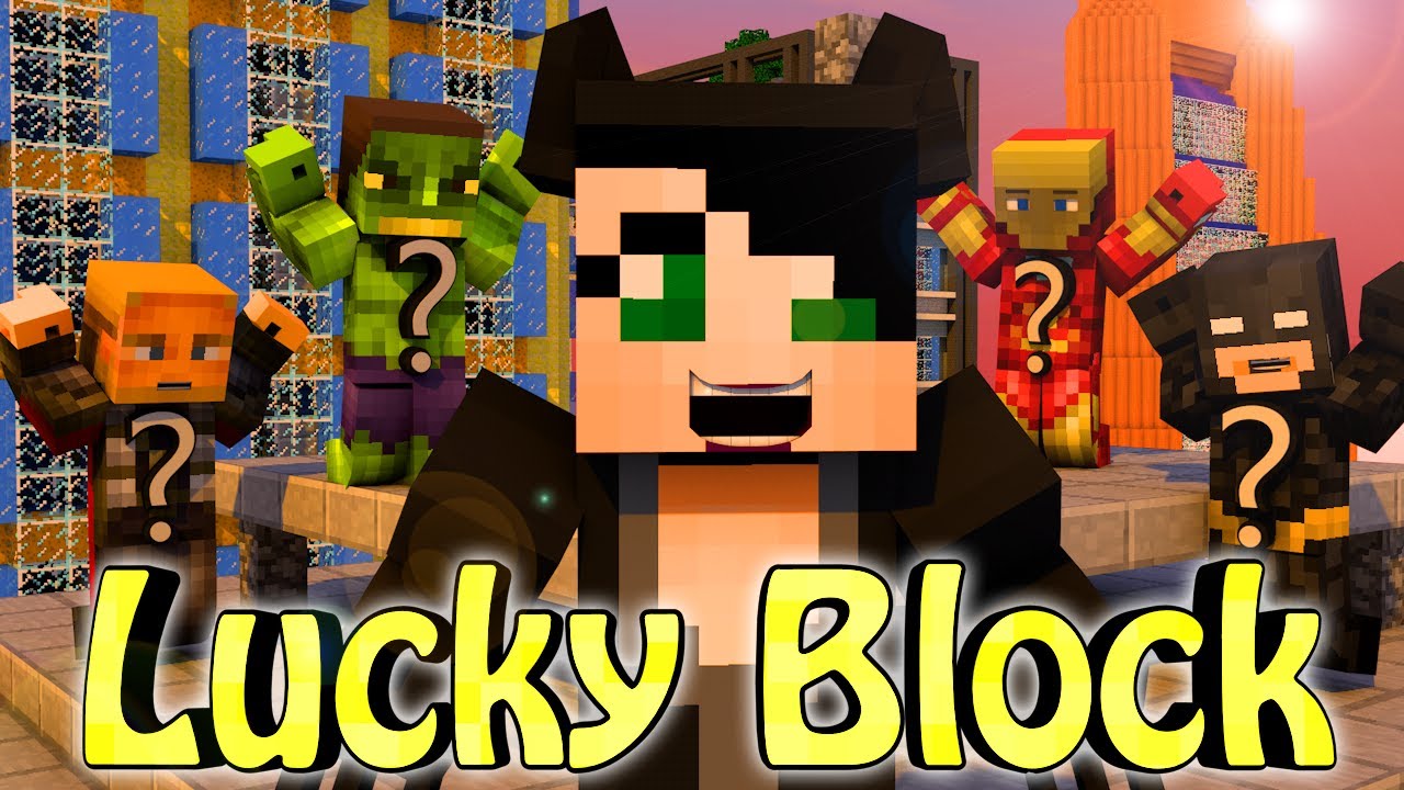 Minecraft | LUCKY BLOCK SUPERHERO BOSS CHALLENGE - SuperHero Villians ...