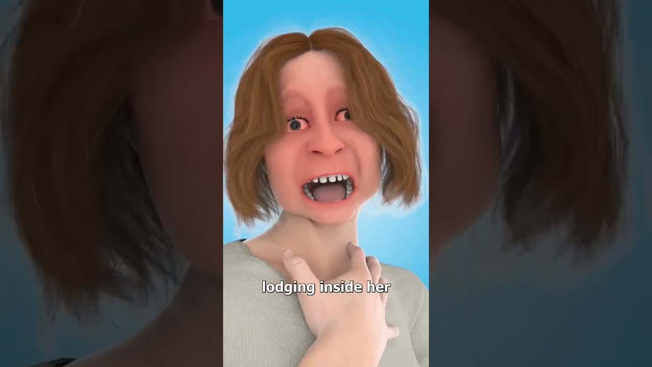 she accidentally swallowed the head of fish