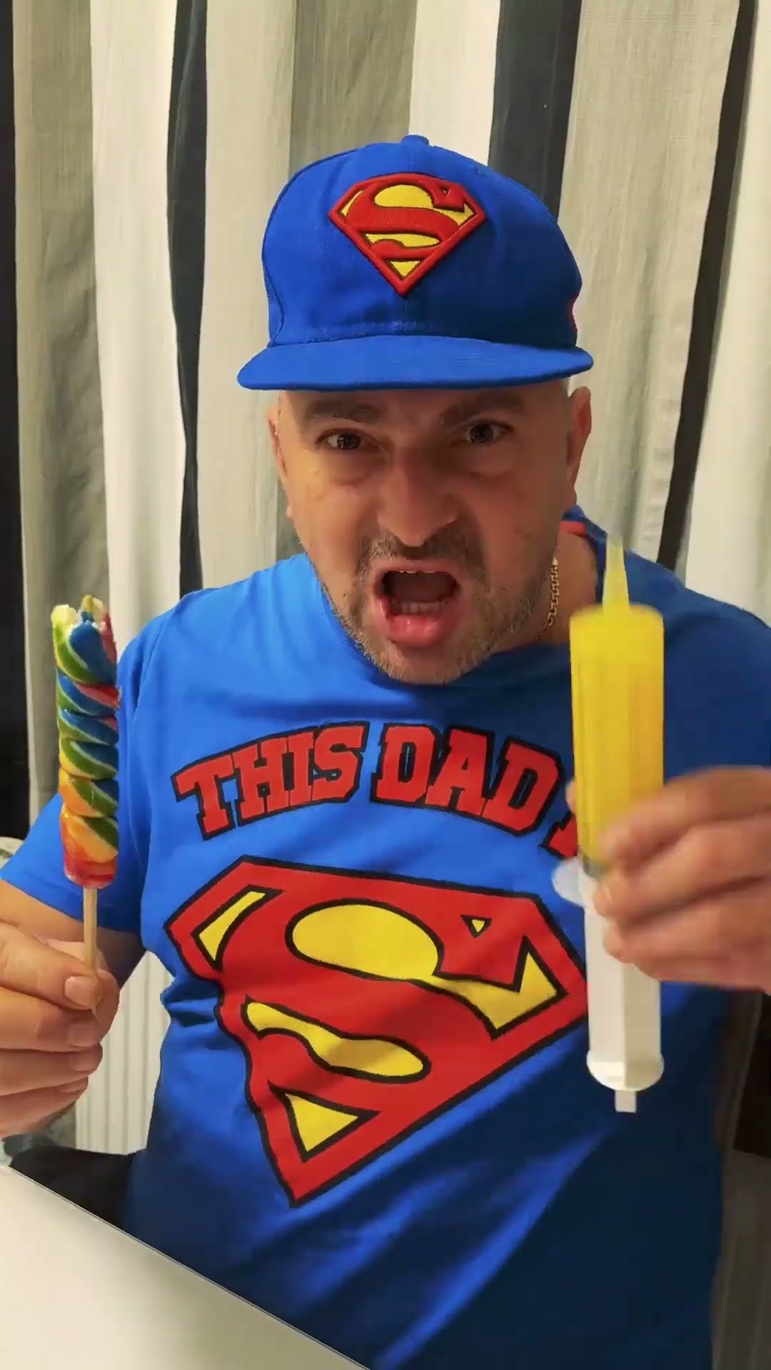 comedy: ?dad scares kid with vaccination?❤️?