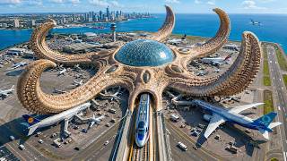 Inside China’s $11B Starfish Mega-Airport: How They Built This Giant Structure Over a Bullet Train
