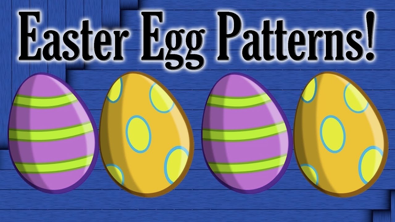 Easter Egg Patterns (fun & learning for children) - YouTube