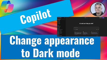How to Change Copilot Chat appearance to Dark mode?