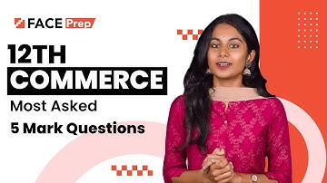Most asked 5 marks questions in 12th Commerce | FACE Prep Campus | Tamil  #exampreparation