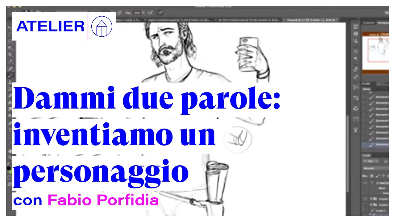 Dammi due parole: inventiamo un personaggio, con Fabio Porfidia - 60 minuti