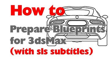 How to prepare Blueprints for 3D Modelling - Photoshop Tutorial