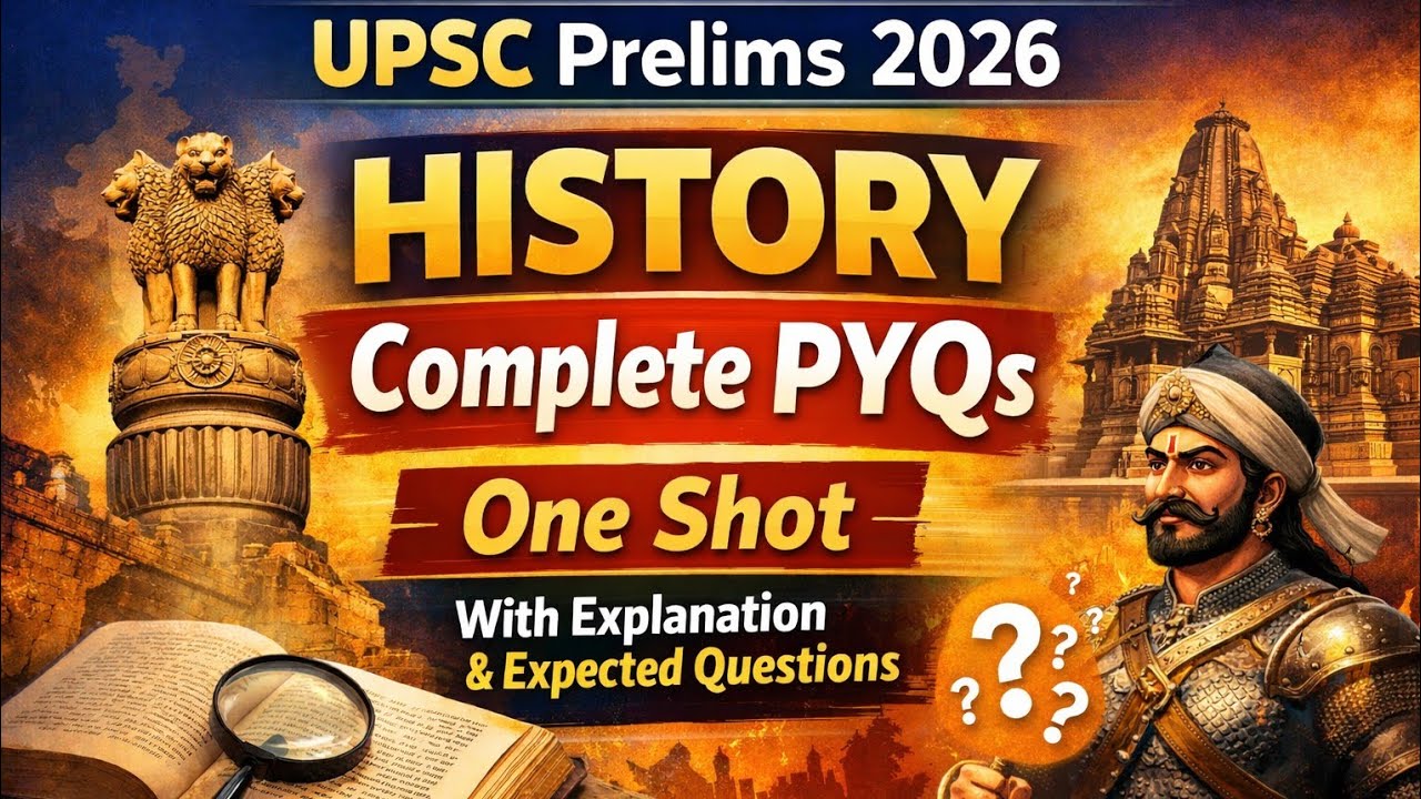 History PYQs marathon for UPSC Pre 2026 📝 Explanation & expected ...