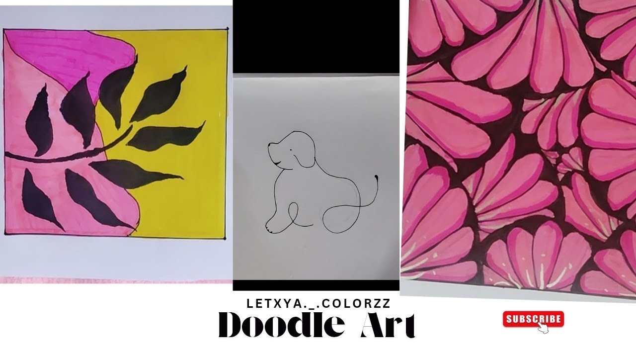 How to create wallart, onelineart and doodle art🎨✨#zentangleart