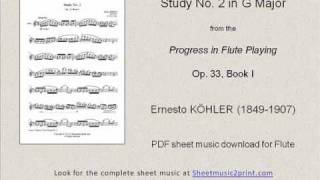 Köhler : Study No. 2, Op. 33, Book I