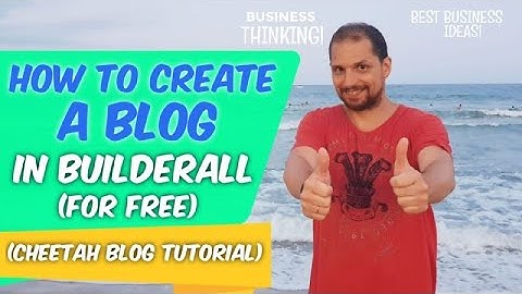 How to create a blog in Builderall (Builderall Blog Cheetah Tutorial)