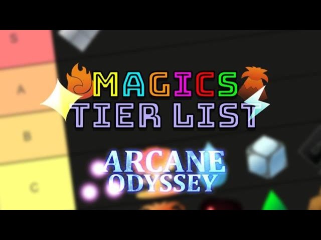 My Magic Tierlist - PvP - Arcane Odyssey