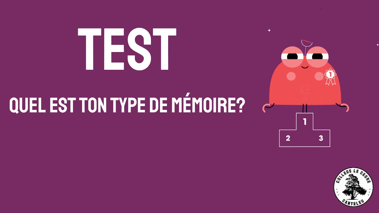 Quel est ton type de mémoire Le test! - YouTube