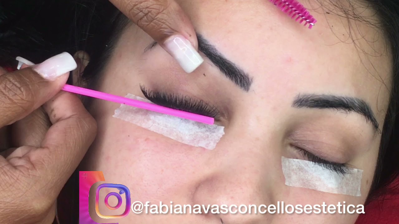 Aplicação de cilios tufo perfeito