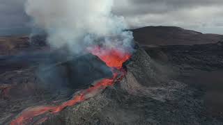 4K Aerial Volcano Footage - Nature's Fury in Ultra HD