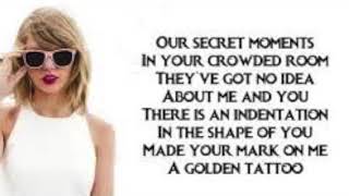 Taylor swift - dress lyrics