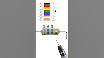 8600000 ohm resistor color code // 8.6 mega ohm resistor color code // #shortvideo