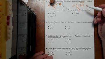 TEKS 7.9(B) - Circumferences and areas of circles