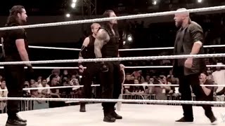 Triple H confronts The Shield in Abu Dhabi