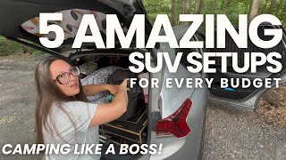 5 Amazing SUV Camping Setups for Every Budget #suvcamping   #carcamping  #vanlife