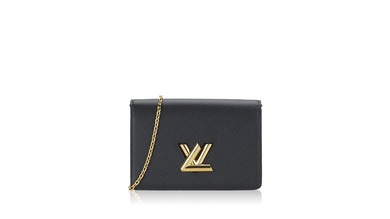 lv twist belt chain wallet