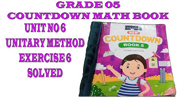Class 5 Countdown Unit 6 Unitary Method Exercise 6 Solution