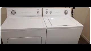 Whirlpool Direct Drive Washer and Dryer Set Demo 