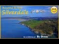  a sunny day at silverdale coastline  beautiful britain by drone