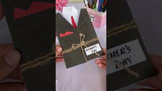 Father's Day Suit Style Card DIY 👔💙 | Easy Paper Craft | Handmade Gift Idea