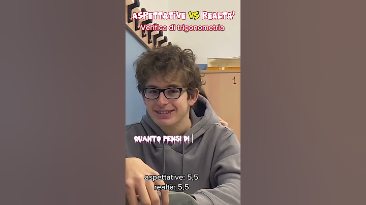 Aspettative vs Realtà Verifica di Trigonometria Pt2