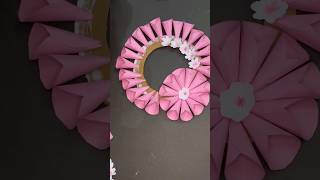 Easy DIY Paper Flower Wreath Craft" #DIYflowers,  #paperflower