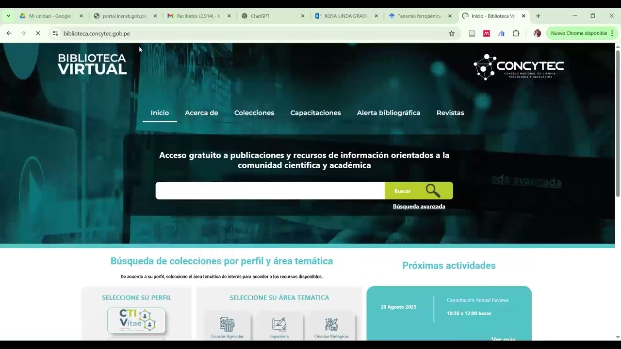 🎥✨ Martes de Divulgación Científica -22 de julio 2025- Evidencia en salud -Bases de datos biomédicas