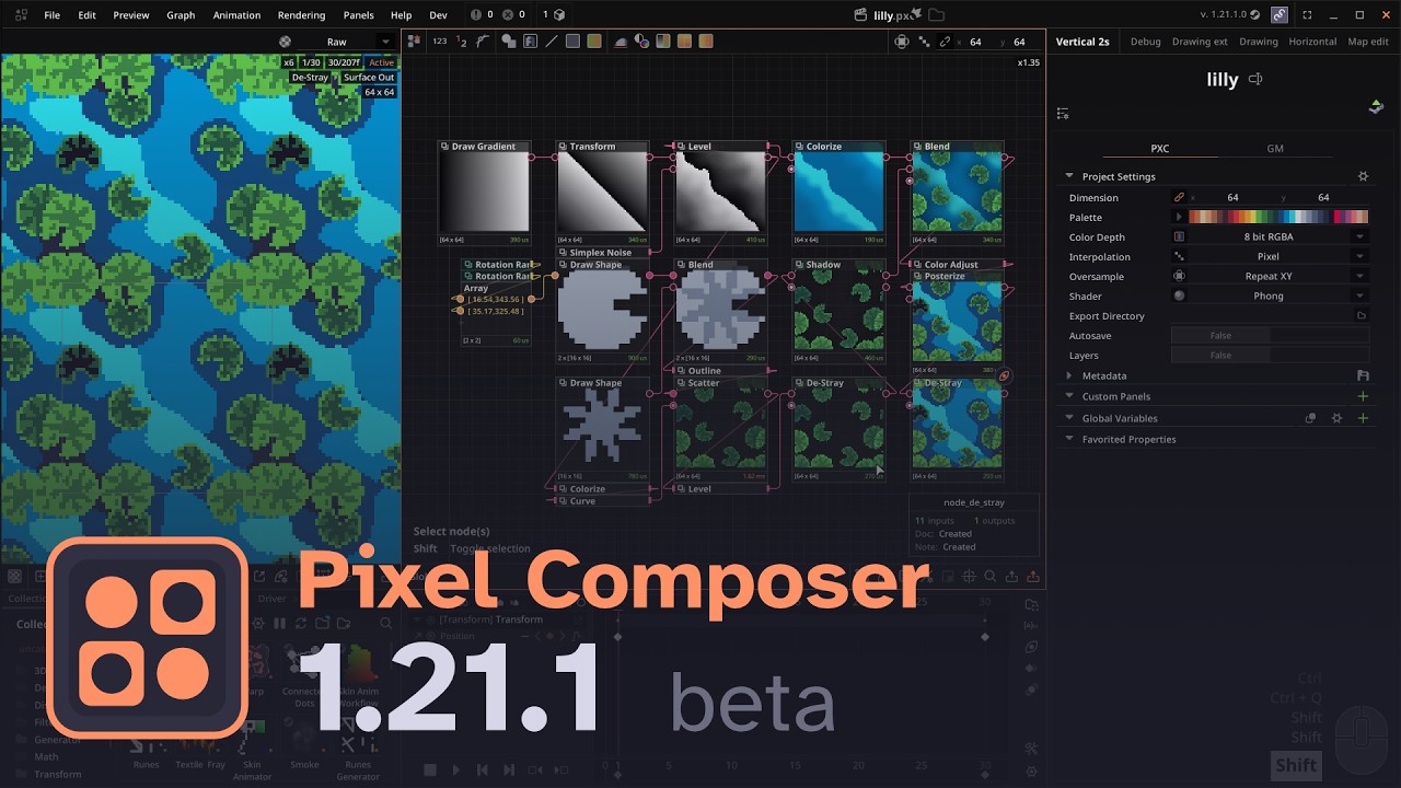 Pixel Comp What's new in Pixel Composer 1.21.1 - YouTube