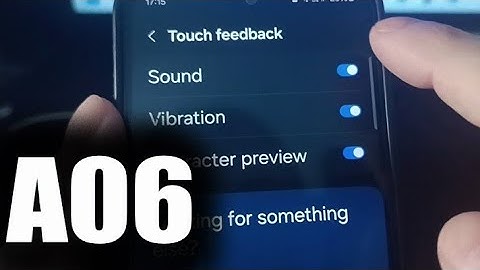 How to turn off keyboard sound on samsung A06 | How to enable keyboard sound on galaxy A06