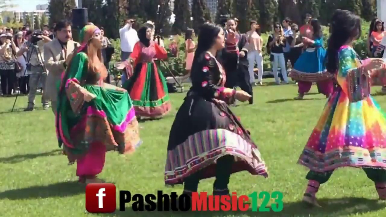 Afghan boys and girls Attan for Dawlat Qarabaghi songs