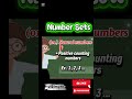 Number Set|Natural numbers #mathematics #maths #definitions #what #numbers #set #natural #shorts