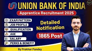 Union Bank of India Apprentice Recruitment 2026 | UBI Apprentice Notification 2026 | Banking Jobs
