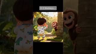 Milo &amp; Momo Monkey Song 🐒 | part 3 | Fun Jungle Kids Song | Nursery Rhymes for Kids