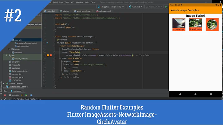 Flutter ImageAssets - Network Image - CircleAvatar