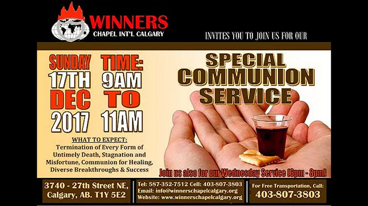 Special Communion Service- December 17, 2017