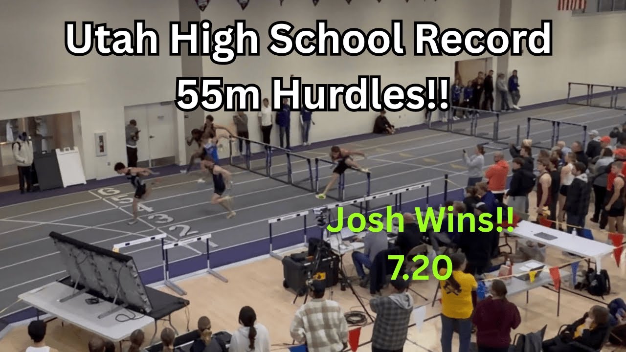 Utah 55m Hurdle Record!! (7.20). Weber State Invite meet record. Josh Hamblin 7.20. 1/24/2026