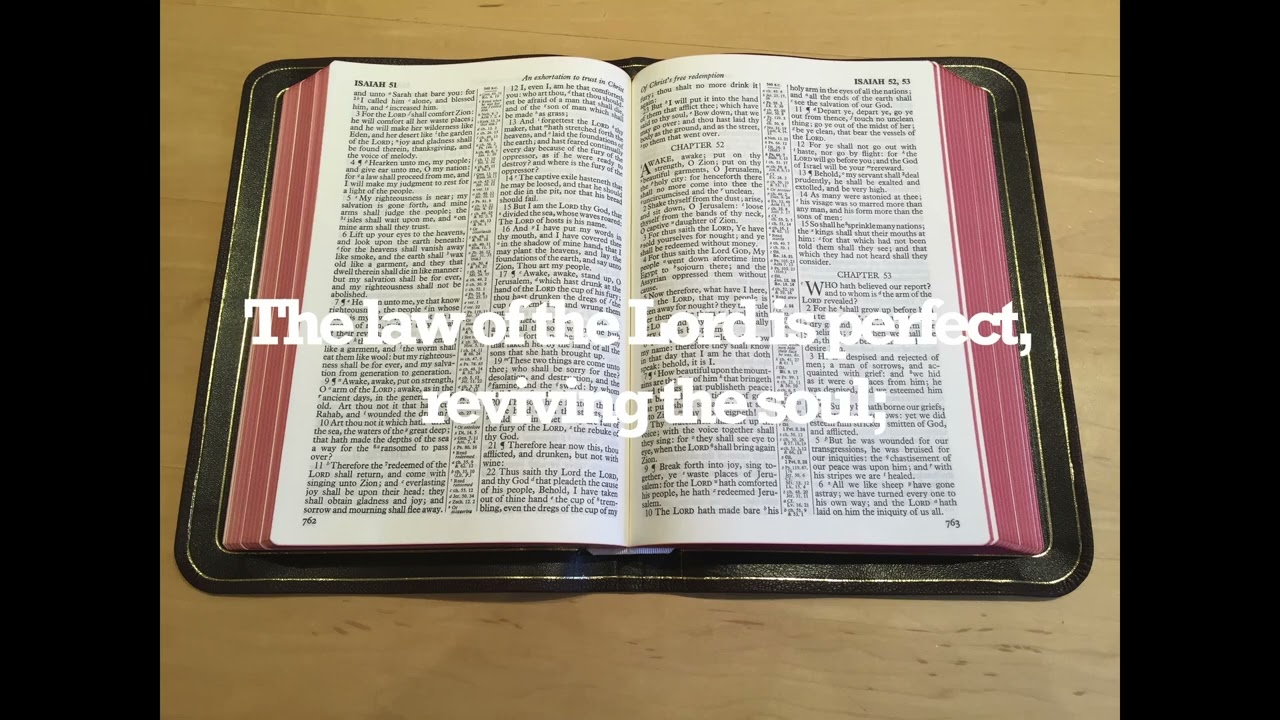 Psalms 19. The Law of the Lord Is Perfect - YouTube