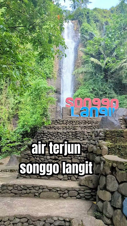 pesona air terjun songgo langit Jepara, Jawa Tengah #wisataalam #healing #fypシ #fy #shortvideo