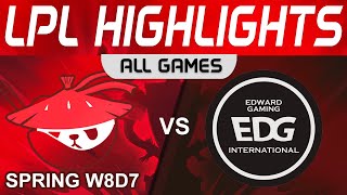AL vs EDG Highlights ALL GAMES LPL Spring Season 2023 W8D7 Anyone's Legend vs EDward Gaming