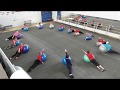 Фитбол-гимнастика для пожилых а Клубе "Улыбка"
