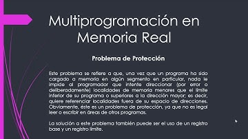 Multiprogramación de Memoria Real y Virtual
