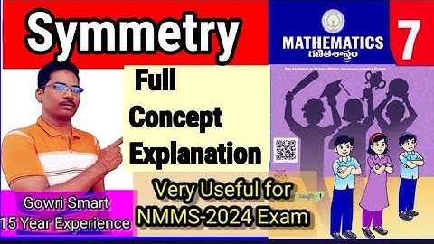 7th Class Maths New Syllabus|| Chapter-12||  Symmetry Full Concept Explanation ||