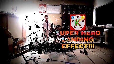 Super hero landing effect in Kinemaster.