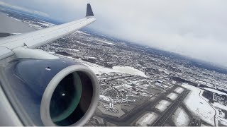 Delta Air Lines Airbus A220-300 Takeoff from Ted Stevens Anchorage International Airport